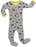 Babyroom Baby boys footed "Dinosaur" pajamas