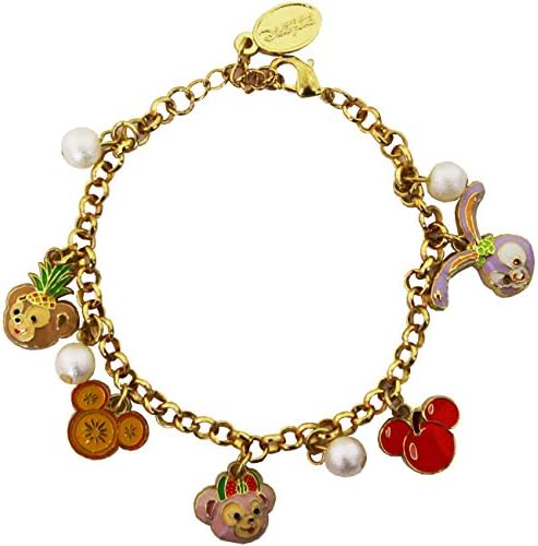 即日発送 ディズニー Disney ダッフィー シェリーメイ ステラ ルー 顔型チャーム 香港 パール Hkdl 新生活 フルーツ 海外ディズニー限定 ブレスレット