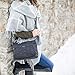 LUGAD Clothing, Shoes and Jewelry Shoulder Bag, Brushed Black, One Size