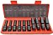10Pc 3/8" Drive Universal Swivel Deep Impact Socket Set (METRIC) PRO Radius Set