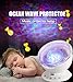 Ocean Wave Projector, Night Light Projector, LBell Sleep Sound Machine with Remote, Music Player, Timer, Room Decor for Infant Baby Kids, Nursery Living Room and Bedroom (White)