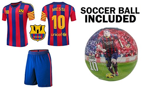 Lionel messi #10 soccer jersey youth - premium messi je…