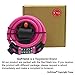 GoFriend Bike Lock High Security 5 Digit Resettable Combination Coiling Cable Lock Best for Bicycle Outdoors, 1.2mx12mm (Pink)