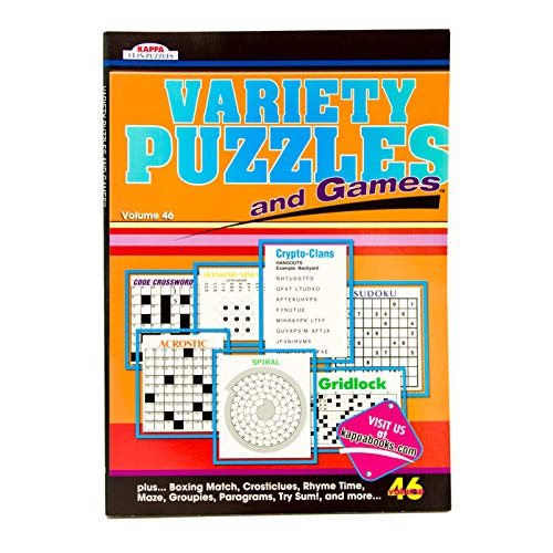 Kappa Variety Puzzles and Games Book (2 Pack) Volumes 45 & 46