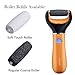 Foot File, Hausbell 203 Rechargeable Callus Remover Pedicure Tools Cordless for Foot Care with FDA Certified (Orange)