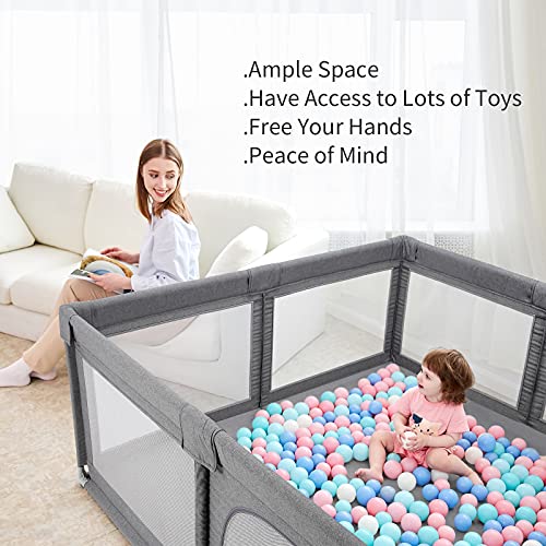 Baby Playpen, Safety Kids Play Yard Baby Indoor Play Pen, Playpens for