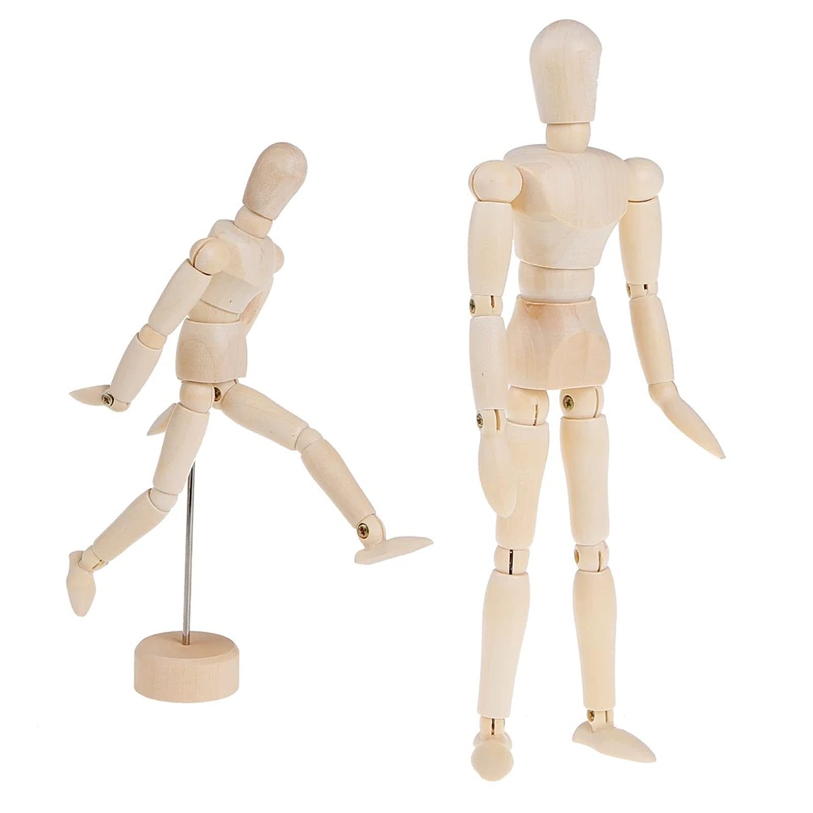 XINCHIA Artists Wooden Manikin Flexible Joints Drawing Mannequin Figure Artist Mannequin Model with Moveable Stand Human Sketch Drawing Model Perfect for Home Decoration, Painting and Drawing Aid