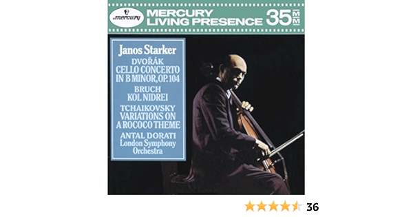 Dvorak Cello Concerto Bruch Kol Nidrei Tchaikovsky Variations On A Rococo Theme By Janos Starker London Symphony Orchestra Antal Dorati On Amazon Music Amazon Com