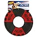 Nerf Dog Trackshot Toss and Tug Ring Dog Toy, Lightweight, Durable and Water Resistant, 9 Inches, for Medium/Large Breeds, Single Unit, Red/Black