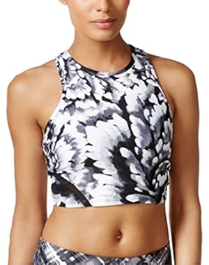 Performance Printed Sports Bra Black 2XL