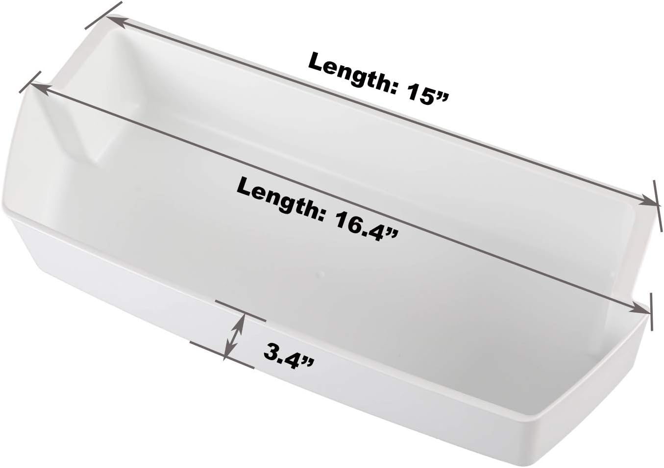 ATMA 2187172 White Refrigerator Door Shelf Bin Compatible with Whirlpool refrigerator-Replaces WP2187172, AP6006028, 2187172, 2187172K, 2187194, 2187194K, PS11739091, WP2187172VP-Pack of 1: Home Improvement