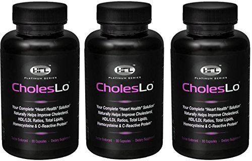 CholesLo - 3 Bottle Combo - Contains Red Yeast Rice, Policosanal, Phytosterol, Guggulsterone, Sytrinol, CoQ10, Pantesin, Milk Thistle. Lowers Cholesterol CholesLo - 3 Bottle Combo - Contains Red Yeast Rice, Policosanal, Phytosterol, Guggulsterone, Sytrinol, CoQ10, Pantesin, Milk Thistle. Lowers Cholesterol