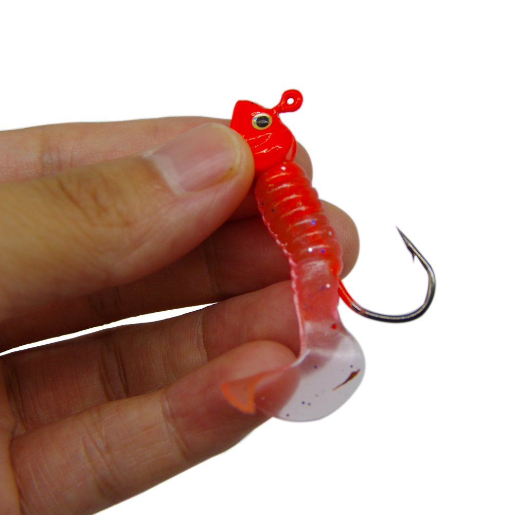 Smellワーム餌人工jiggingルアーpesca釣りルアータックルキット Tail B074f1g9b4 17pcsソフト釣りルアーキットリードジグヘッド釣りフックソフト餌shads テンヤ 憧れの
