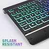 Wired-Backlight-Keyboard-Jelly-Comb-USB-Wired-Rainbow-Illuminated-Gaming-Keyboard-UK-QWERTY-Layout-with-Wrist-Support-Black Wired Backlight Keyboard, Jelly Comb USB Wired Rainbow Illuminated Gaming Keyboard UK QWERTY Layout with Wrist Support…