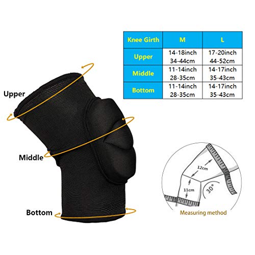image for Protective Knee Pads, BSSN Thick Sponge Knee Sleeve, 0.78inch Collisio