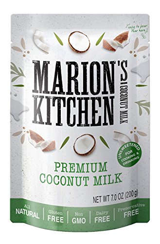 UPC 856660005110, Premium Coconut Milk by Marion’s Kitchen, BPA Free, Non GMO, All Natural, Unsweetened, Dairy Free, 12 Pack.