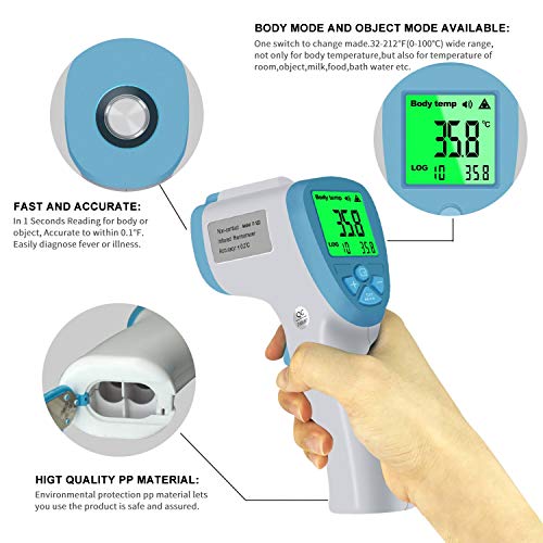 Forehead Thermometer,Ear Thermometer Accurate Instant Readings,Digital