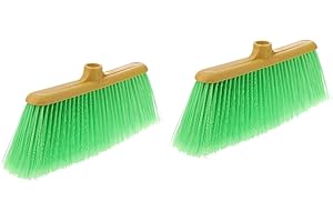 Hemoton 2pcs Broom Head Indoor Broom Floor Broom Floor Sweeper Head Garden Broom Head Plastic Broom Head Red Broom Parts Cleaning Broom Head Broom Accessories Hardened Small Broom