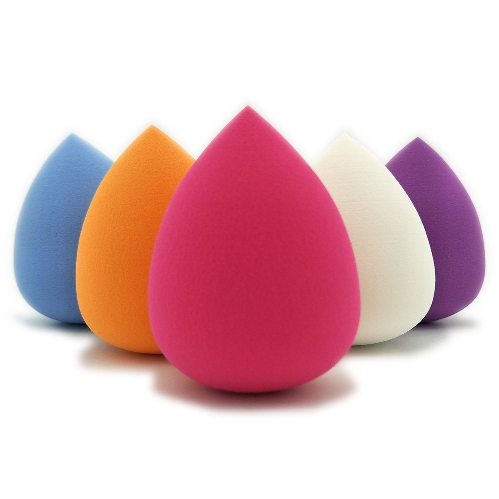 VOSADI 5pcs Makeup Sponge set, Foundation Sponge for Liquid, Creams, and Powders, Multi Color Makeup Sponges