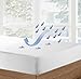 Velfont Premium 2 in 1-100% Organic Combed Cotton Waterproof and Breathable White Fitted Sheet & Mattress Protector - Full Size