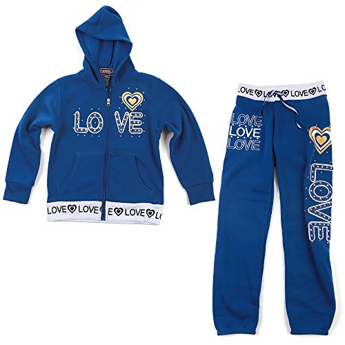 Thrill Jeans Girl's Activewear 2 Piece Hoodie & Jogger Set