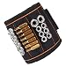 WARTOOL Magnetic Wristband 5 Powerful Magnets Tool Belt Storage for Holding Screws Nails Needles Other Small Tools Versatile Organizers for DIY Handyman Men Women Breathable Padding Gift Black