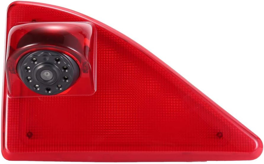 Third Roof Mounted High Lamp Brake Light Rear View Rear View Camera Can Adjust Angle Infrared Night Vision for Opel/Vauxhall Movano/Renault Master/Nissan NV400(Reverse Cameras)