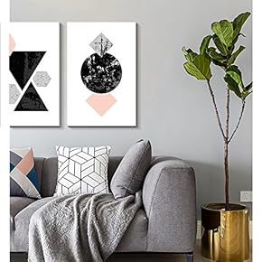 Canvas Wall Art - Simple Geometric Canvas Art - Giclee Print Gallery Wrap Modern Home Art Ready to Hang - 12x18 inches