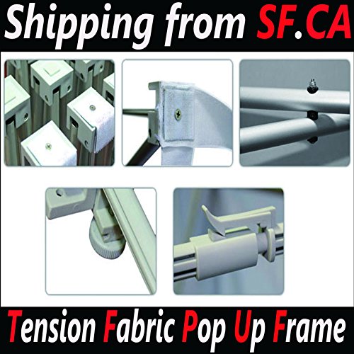 10' Tension Fabric Straight Pop Up Display Trade Show Backdrop Booth Frame