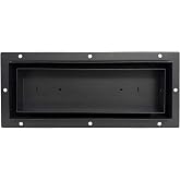 4x10 Flush Metal Floor Vent - Hidden Undermount 3-Piece Custom Heavy Duty Insert Register, Completely Flush Walkable Tileable Grille Vent Cover, Adjustable Airflow &amp; 2 Year Warranty - Khan Supply CO