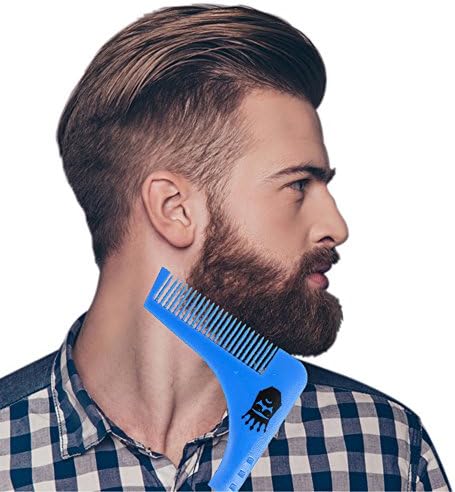 THE BEARD KING - Beard Shaping Tool Stencil for Men, Facial Hair Styling, Best Men's Grooming and Beard Shaping Template
