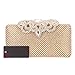 Fawziya Evening Clutch Rhinestone Crown Medium Novelty Purses For Women Formal-Gold