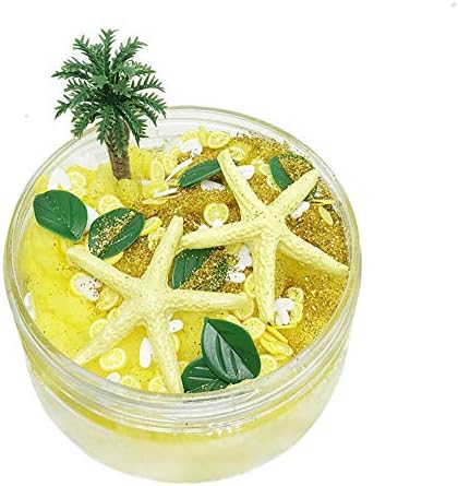 Softmusic Slime & Putty Toys,Mermaid Tail Coconut Tree Slime Toy Putty Clay Plasticine Sludge Stress Relief for Adult Kids - Coconut Tree