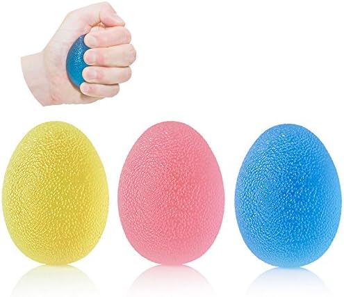 Efanr Grip Balls (Set of 3) Soft Silicone Hand Restoration Exercise Rehabilitation Ball Finger and Wrist Strengthener Tools Fitness Stress Ball, Squeeze Ball, Relieve Joint Pain