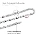 JINGRAYS 3-6mm Curb Chain Necklace for Men Biker Punk Style,Stainless Steel Chain, 20-28 inches -Silver