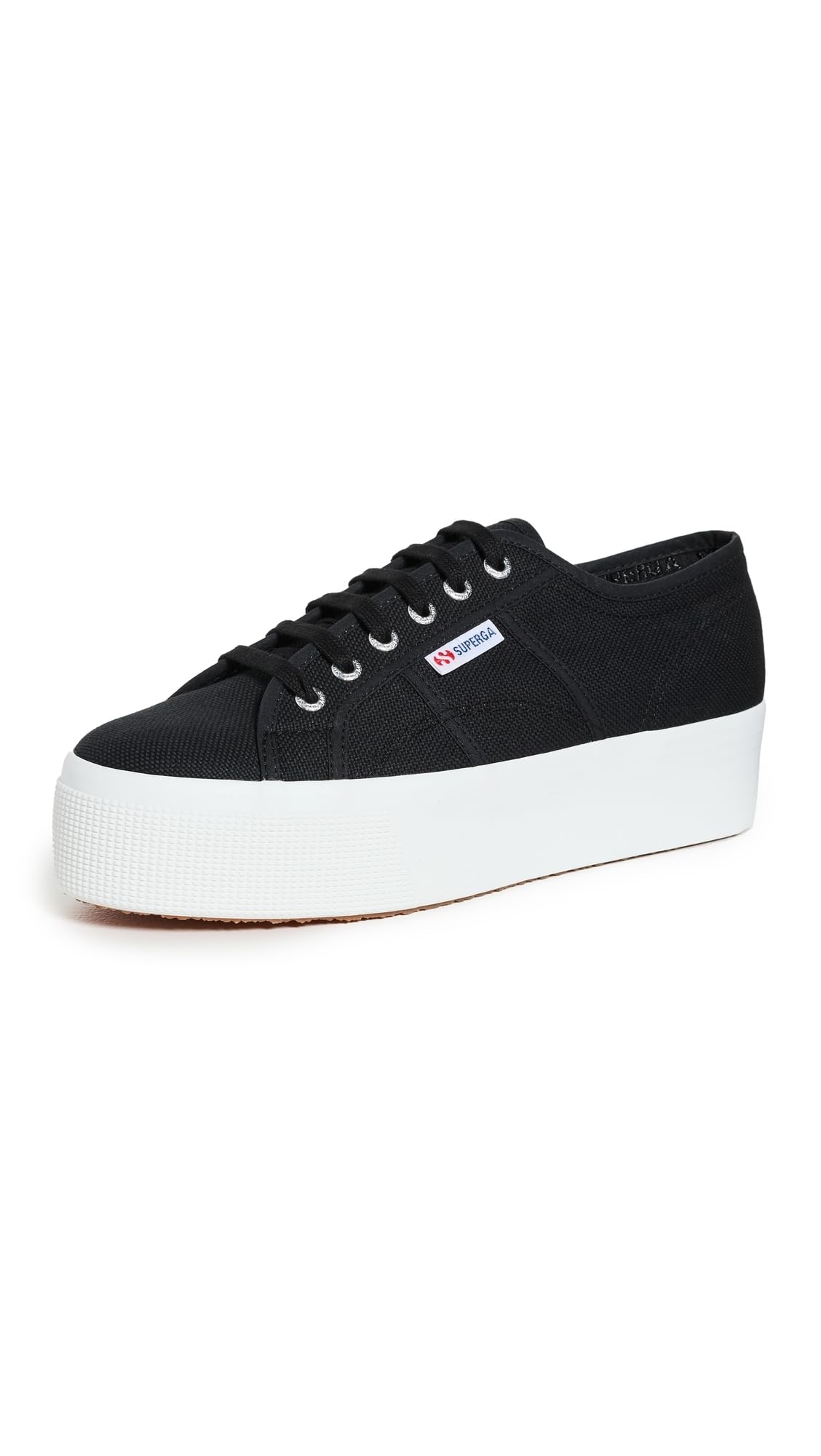 Photo 1 of 7 Superga Unisex 2790 Platform, Black/F White, 7 Medium