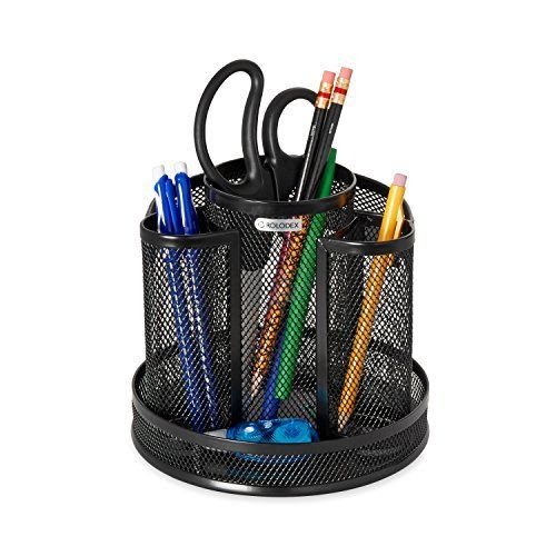 Desk Pen Organizer Holder Office Pencil Mesh Desktop Storage