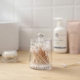 Feelava 3Pcs Clear Acrylic Makeup Pads Holder with Lid Transparent Organizer view 8
