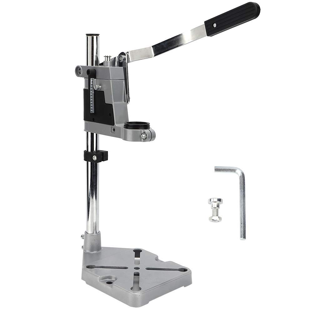 Drill Press Stand, Multi‑Function Electric Drill Stand, Double‑head Electric Drill Bracket, Rotary Tool Holder, with Adjustable and Steering, for Grinding, Drill Holes and Polishing