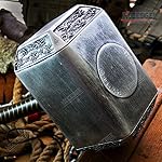 KCCEDGE-BEST-CUTLERY-SOURCE-Avengers-Endgame-17-Inch-Large-Adult-Size-Thors-Hammer-PU-Foam-Thunder-Hammer-Toy-Collectors-Cosplay-Prop-Fancy-Replica-Weapon-Silver-Grey