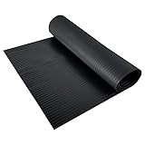 Resilia Black Plastic Floor Runner - Embossed Wide