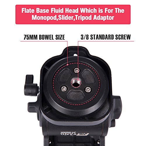 image for JIEN YANNG Video Camera Tripod monopod headFluid Drag Pan HeadQR Plate
