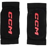 CCM Hockey Lace Bite Protector, PU Gel Pad Insert, Polyester Sleeve, Ankle Coverage, Black, OSFA