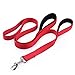 Uarter Nylon Dog Leash Extra Long 6ft Lead with 2 Dual Traffic Padded Handle Pet Leash
