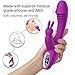 G Spot Vibrator Rabbit Vibrator for Clitoris Stimulation, Dildo Vibrator Clit Stimulator with 7 Vibration Modes USB Magnetic Rechargeable-Sex Toys for Women and Couples
