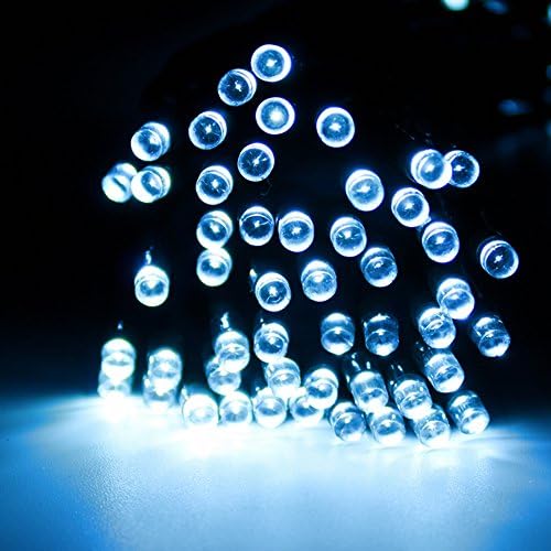 GGSSYY Solar/Waterproof/Led/Lights/Flashing Lights/Decorations/Outdoor/Landscape/Hanging Tree Lights/No Wiring,12 Meter 100 Lamp - White