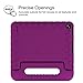 Fintie Shock Proof Case for Amazon Fire (Previous 5th Generation, 2015 7 inch) - Kiddie Series Light Weight Convertible Handle Stand Kids Friendly Cover, Purple