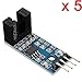 DAOKI 5 PCS Slot Type IR Optocoupler Speed Sensor Module LM393 for Arduino