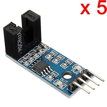 DAOKI 5 PCS Slot Type IR Optocoupler Speed Sensor Module LM393 for ...