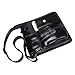 Contacts Genuine Leather Men Messenger Crossbody Shoulder Bag Travel Handbag Black